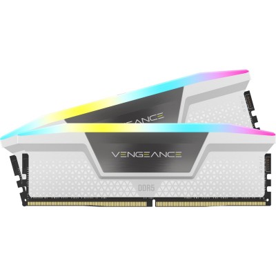 Ram CORSAIR VENGEANCE DDR5 5200Mhz 64GB (2X32) RGB XMP 3.0 CL40 BIANCO