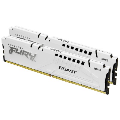 Ram KINGSTON FURY BEAST DDR5 6000MHz 32GB (2x16) XMP 3.0 EXPO CL36 BIANCO