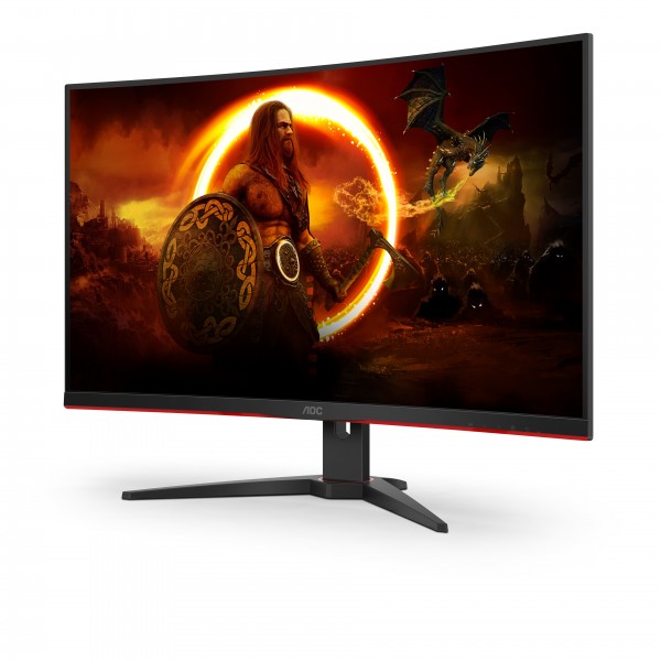 Monitor AOC CQ32G2SE/BK 32'' QHD VA AMD Free-Sync Nero/Rosso