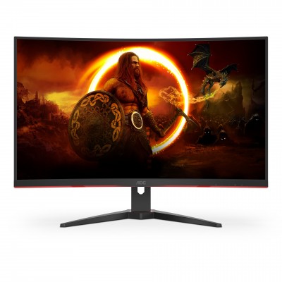 Monitor AOC CQ32G2SE BK 32'' QHD VA AMD Free-Sync Nero Rosso