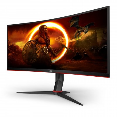 Monitor AOC CU34G2X BK 34'' UWQHD VA AMD Free-Sync Curvo Nero