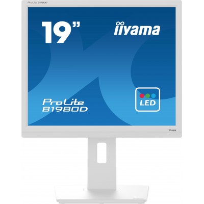 Monitor iiyama B1980D-W5 19'' SXGA TN VGA DVI LED Bianco