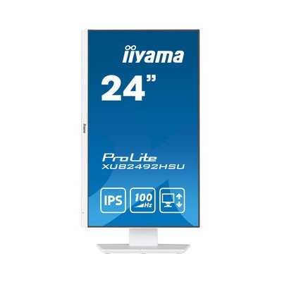 Monitor iiyama ProLite XUB2492HSU-W6 24'' FullHD AMD Free-Sync IPS LED Bianco Opaco