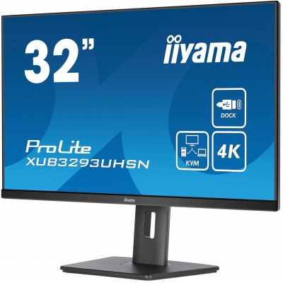 Monitor iiyama ProLite XUB3293UHSN-B5 31'' Ultra HD 4K IPS HDMI DisplayPort USB-C LED Nero