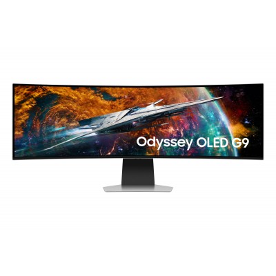 Monitor SAMSUNG Odyssey OLED G9 S49CG954SU 49'' UWQHD AMD Free-Sync Premium Pro HDMI DisplayPort OLED Argento