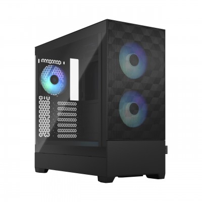 Case Fractal Design Pop Air RGB Black TG Clear Tint Midi-Tower Nero