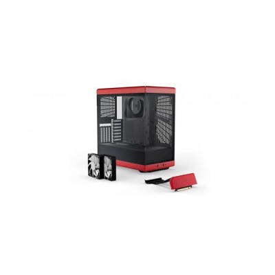 Case Hyte Y40 Midi Tower Vetro Temperato Rosso Nero