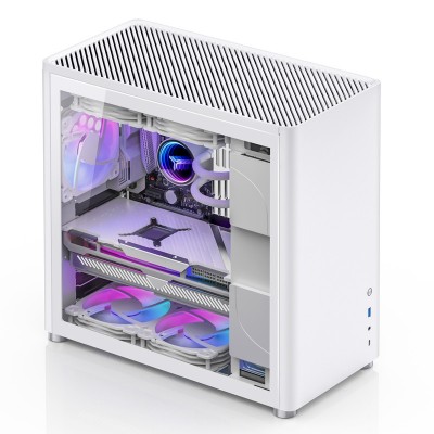 Case Jonsbo D40 ATX Midi-Tower Vetro Temperato Bianco