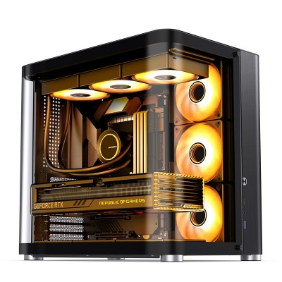 Case Jonsbo TK-2 2.0 Midi-Tower Vetro Temperato Nero