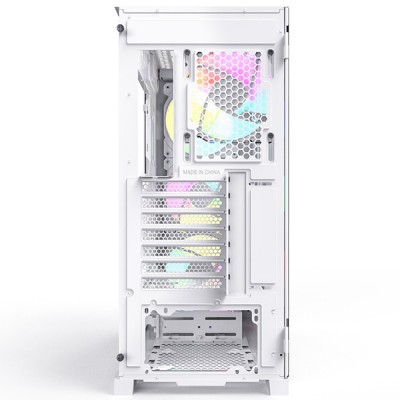 Case Montech AIR 1000 Premium Midi-Tower Vetro Temperato Bianco