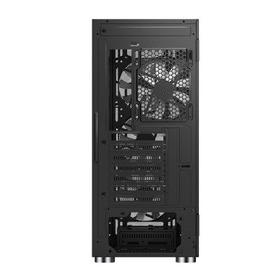 Case Montech X3 Mesh Midi-Tower RGB Vetro Temperato Nero