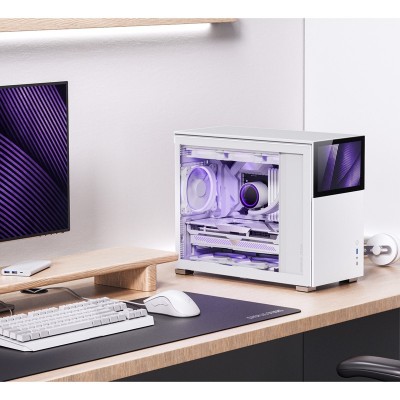 Case Jonsbo D31 Screen Micro-ATX Vetro Temperato Bianco