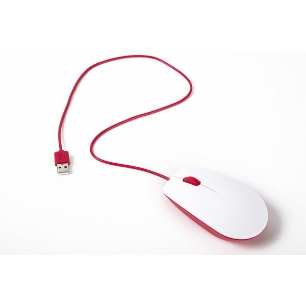 Mouse Raspberry Pi Foundation Bianco/Rosso