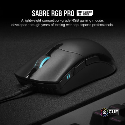 Mouse Corsair Sabre RGB Pro Champion Nero