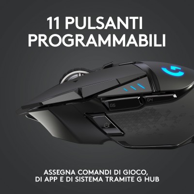 Mouse Logitech G502 Lightspeed Wireless Nero