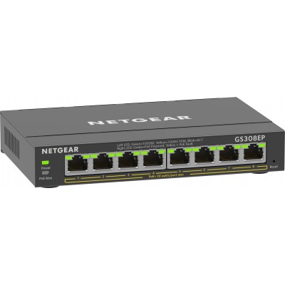 Switch Netgear Plus 8-port 10 100 1000 GS308EP-100PES