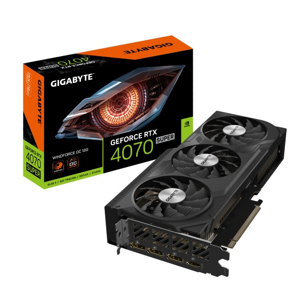 Scheda video Gigabyte GeForce RTX 4070 SUPER 12GB Windforce OC