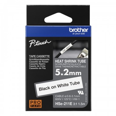 Nastro Brother Nero su bianco HSe-211E