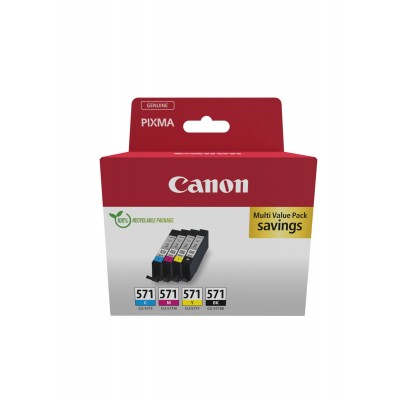 Multipack Canon nero   ciano   magenta   giallo CLI-571 0386C008