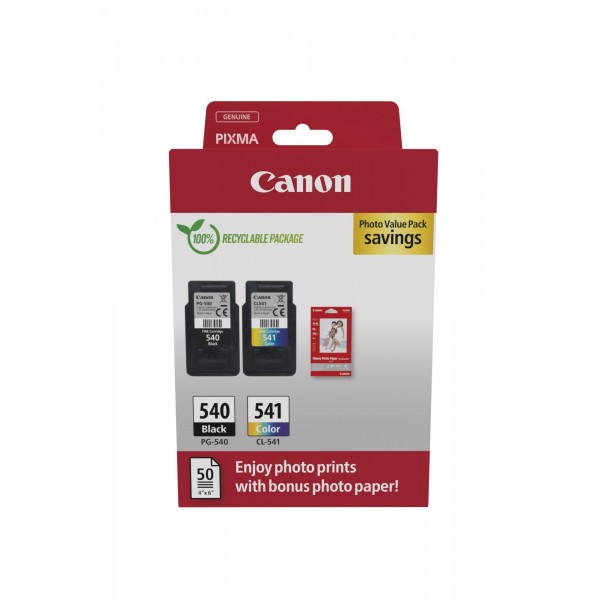 Multipack Canon nero / differenti colori PG-540+CL-541