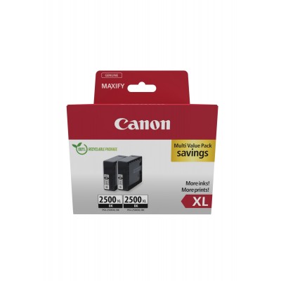 Multipack Canon nero PGI-2500BK XL 9254B011 2500 pagine