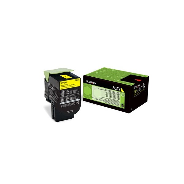 Toner Lexmark giallo 802Y 80C20Y0 1000 pagine