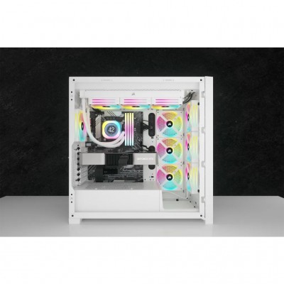 Dissipatore a Liquido Corsair iCUE LINK H150i RGB LCD 12 cm Bianco 3 pz