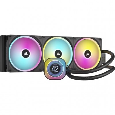 Dissipatore a Liquido Corsair iCUE LINK H170i RGB LCD 14 cm Nero 3 pz