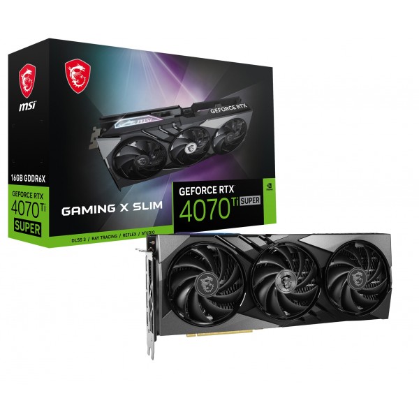 Scheda Video MSI Nvidia GeForce RTX 4070 Ti Super GAMING X SLIM 16GB GDDR6X