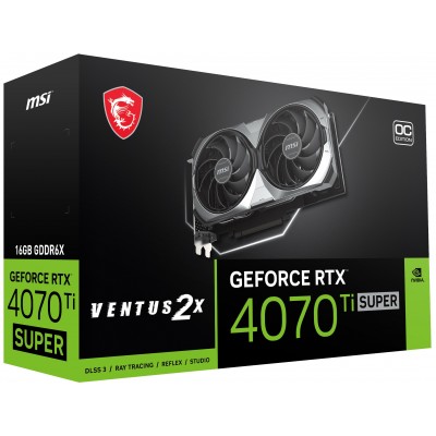 Scheda Video MSI Nvidia GeForce RTX 4070 Ti Super VENTUS 2X OC 16GB GDDR6X