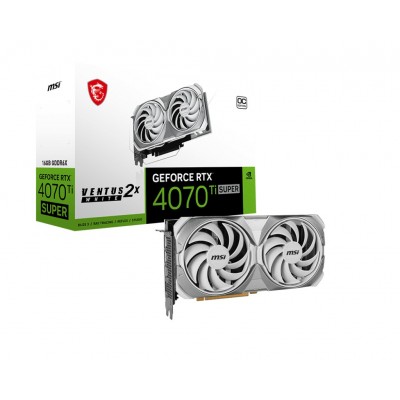 Scheda Video MSI Nvidia GeForce RTX 4070 Ti Super VENTUS 2X BIANCO OC 16GB GDDR6X