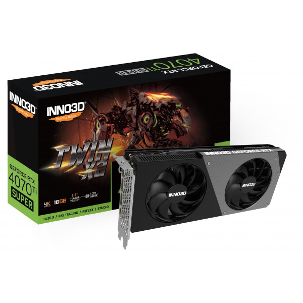 Scheda Video Inno3D Nvidia GeForce RTX 4070 Ti SUPER TWIN X2 16GB GDDR6X