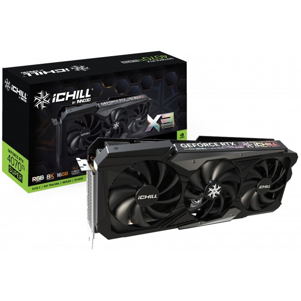 Scheda Video Inno3D Nvidia GeForce  RTX 4070 Ti SUPER ICHILL X3 16GB GDDR6X