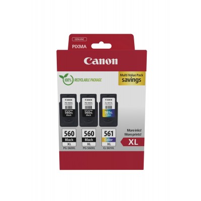 Multipack Canon nero differenti colori PG-560XL+CL-561XL 3712C009 700 Pagine