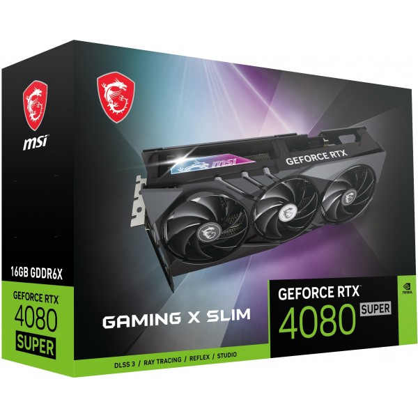 Scheda Video MSI GAMING GeForce RTX 4080 SUPER X SLIM NVIDIA 16 GB GDDR6X