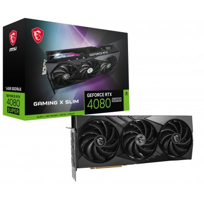 Scheda Video MSI GAMING GeForce RTX 4080 SUPER X SLIM NVIDIA 16 GB GDDR6X