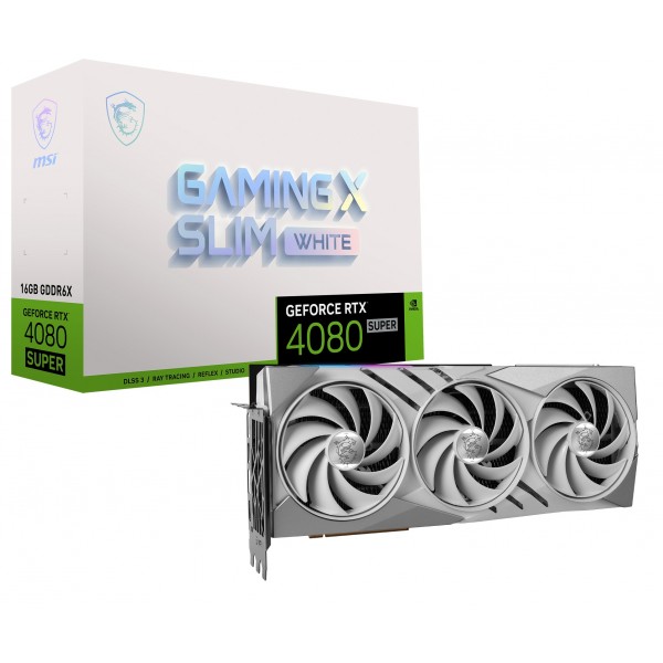 Scheda Video MSI GeForce RTX 4080 Super 16G GAMING X SLIM BIANCO 16 GB GDDR6X