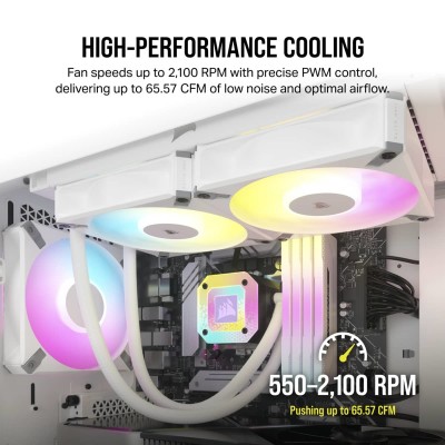 Case Corsair AF Elite Series RGB PWM 120mm Bianco