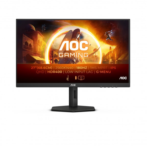 Monitor AOC Gaming Q27G4X 27'' 180Hz G-SYNC IPS - DP 2xHDMI Nero