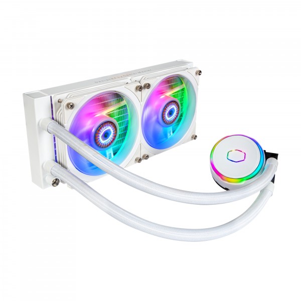 Dissipatore a Liquido Cooler Master PL240 Flux 240 mm Bianco