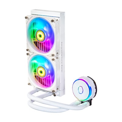 Dissipatore a Liquido Cooler Master PL240 Flux 240 mm Bianco