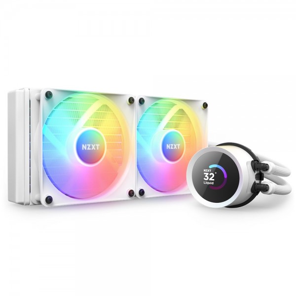 Dissipatore CPU a Liquido NZXT Kraken 240 RGB 240 mm Bianco