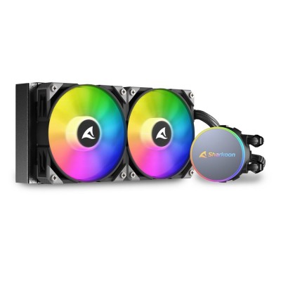 Dissipatore cpu a Liquido Sharkoon S70 RGB AIO 240 mm Nero