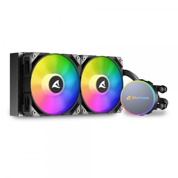 Dissipatore cpu a Liquido Sharkoon S70 RGB AIO 240 mm Nero