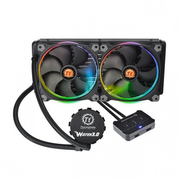 Dissipatore CPU a Liquido ThermalTake Water 3.0 Riing RGB 280 mm Nero Nero