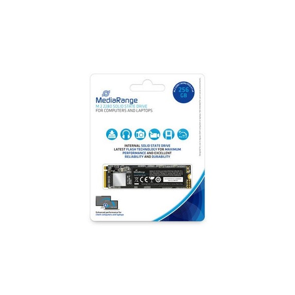 SSD MediaRange MR1031 256GB PCie 3.1 x4 20Gb/s NVMe, M.2 2280 Nero