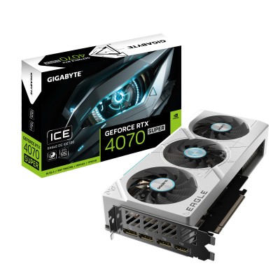 Scheda Video Gigabyte EAGLE GeForce RTX 4070 SUPER OC ICE NVIDIA 12 GB GDDR6X