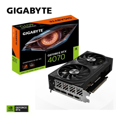 Scheda Video Gigabyte Nvidia GeForce RTX 4070 Windforce 2X OC 12G 12GB GDDR6X