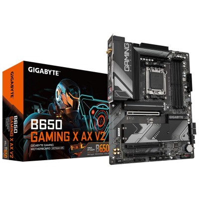 Scheda Madre Gigabyte B650 Gaming X AX V2 AM5 DDR5 ATX Nero