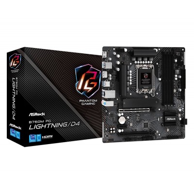 Scheda Madre ASRock B760M PG Lightning D4 Intel B760 Socket 1700 DDR4